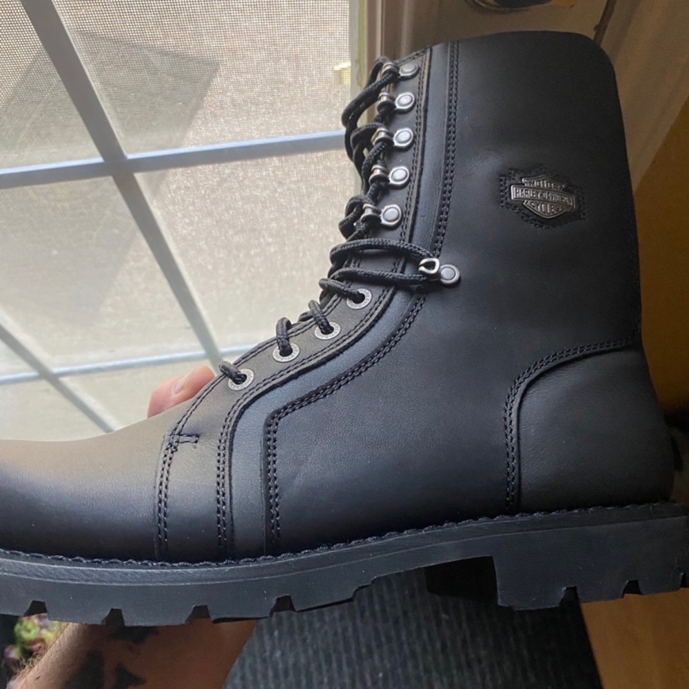 Grimes 8” black lace Harley Davidson